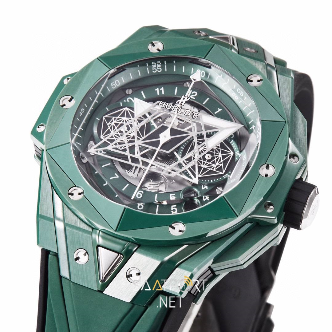 Hublot Big Bang Sang Bleu II Green Ceramic 45mm Super Clone Eta