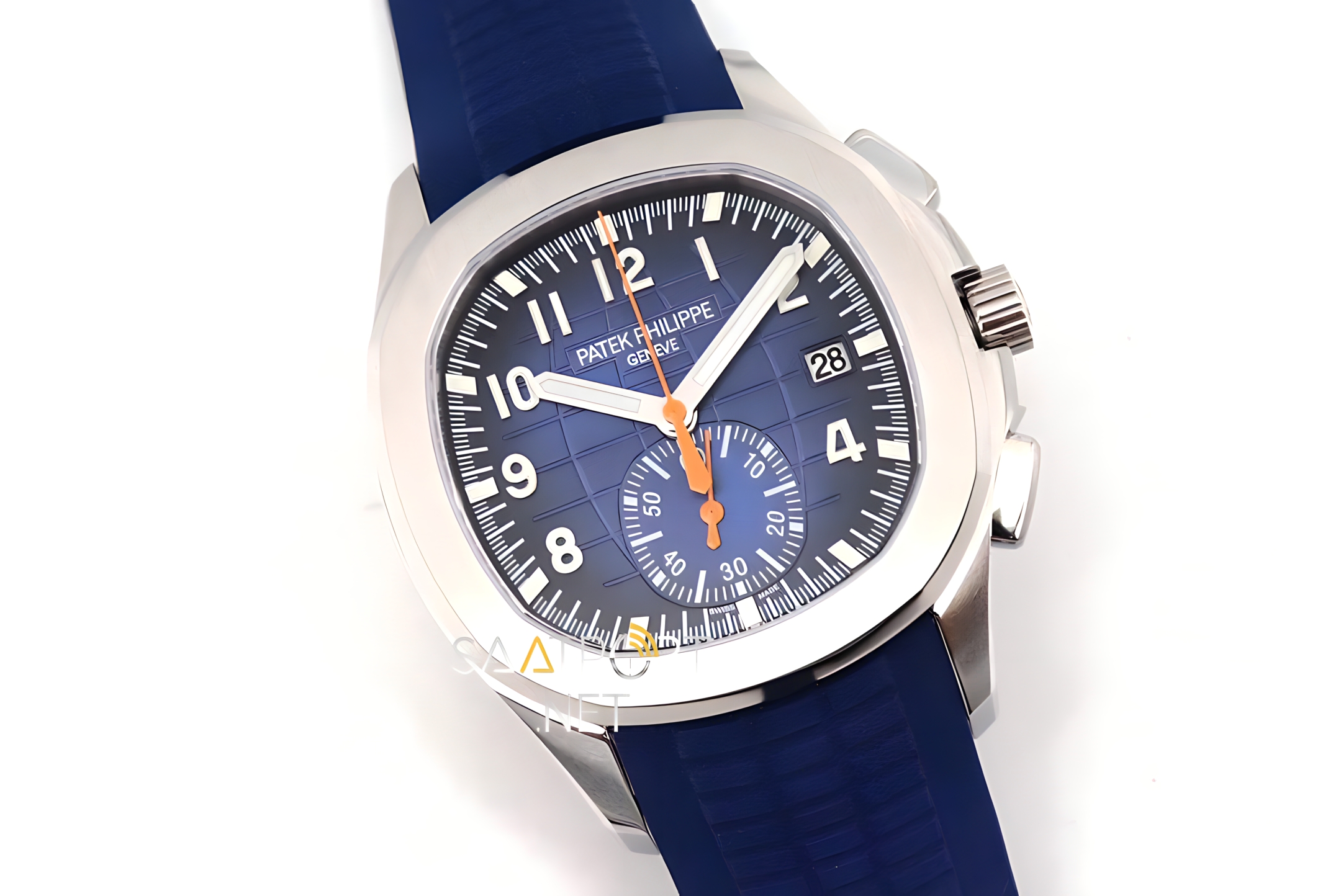 Patek Philippe Aquanaut Chronograph 5968A Mavi Silikon Kordon ETA