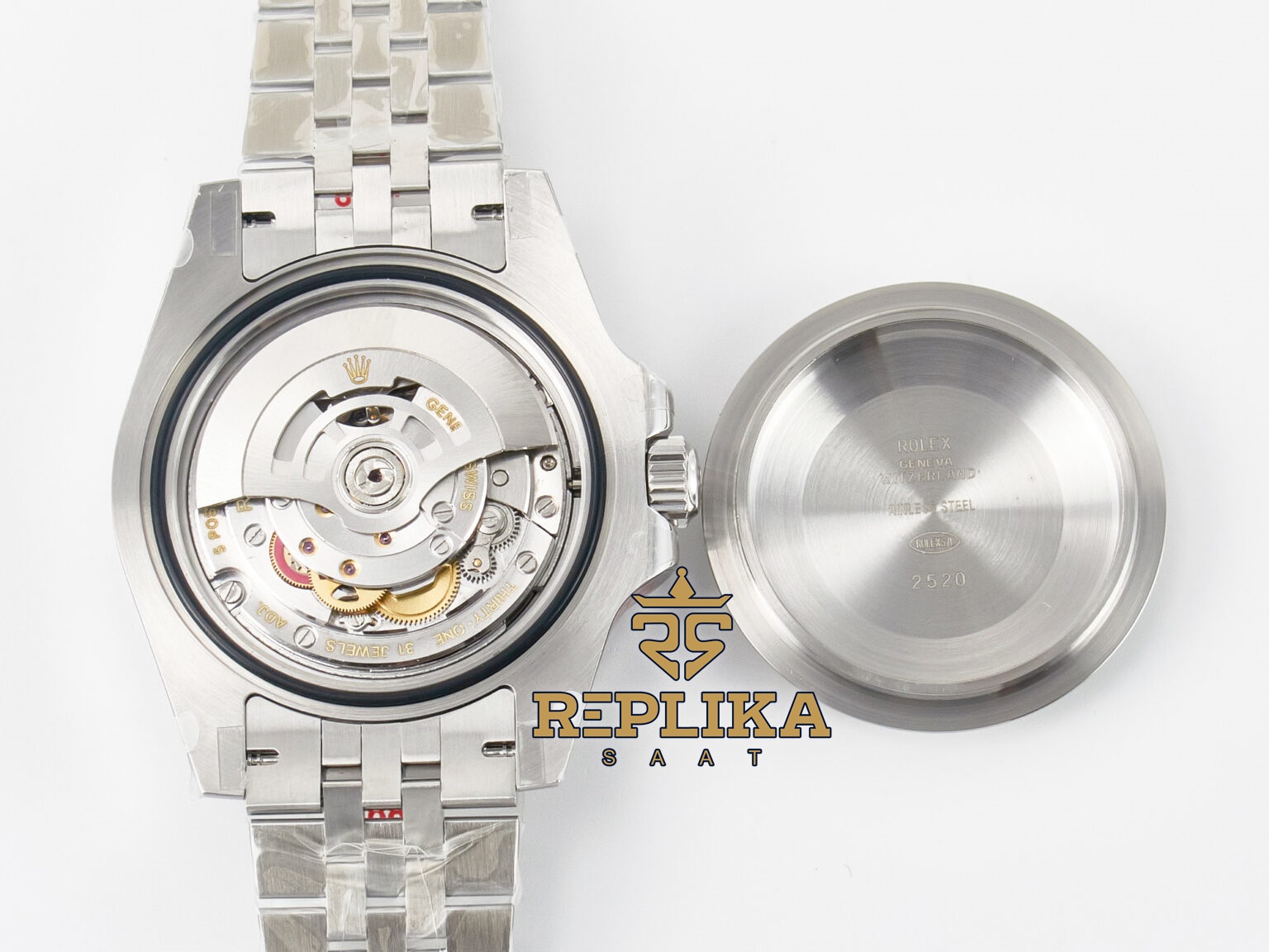 Rolex GMT-Master II 40mm Batgirl QF 126710BLNR Mavi Siyah Seramik Bezel Jubile 3285 ETA