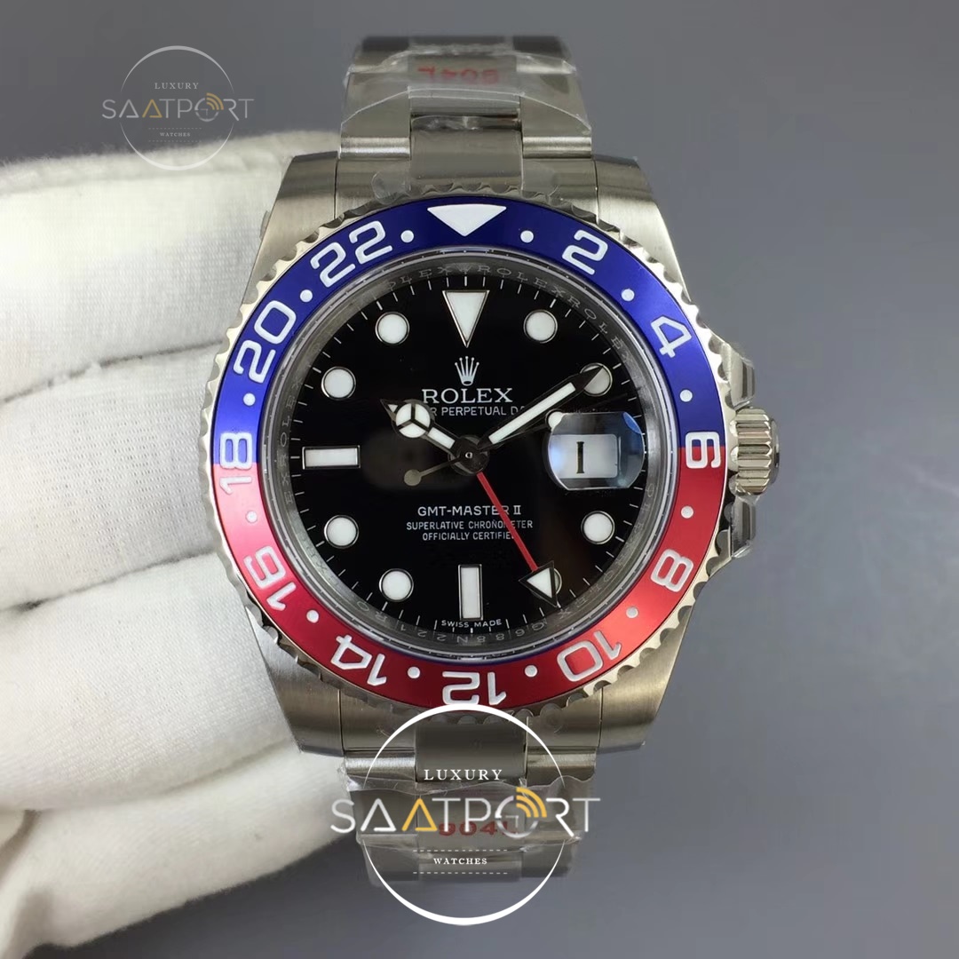 Rolex GMT Master II 116719 GMF 904L Steel Edition Black Dial on Bracelet ETA 2836