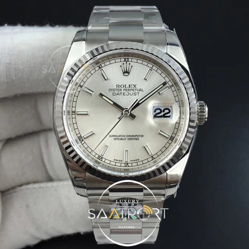 Rolex DateJust 36 mm ARF 1-1 Best Edition 904L Steel Silver Dial on Jubilee Bracelet SH3135 V2