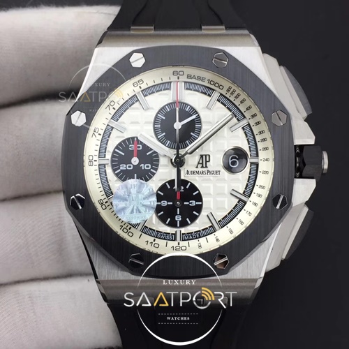 Royal Oak Offshore 44mm SS Updated Black Ceramic Bezel JF 1-1  Super clon 3126 V2