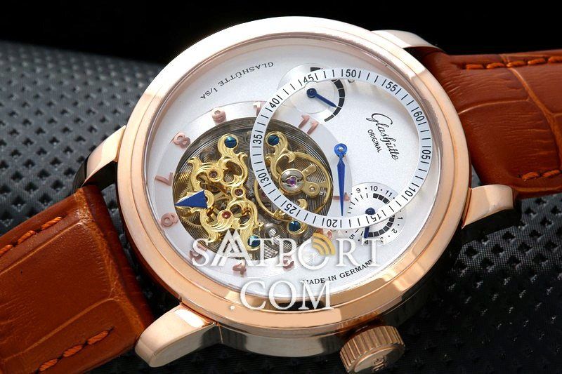 Glashutte Kahverengi Gold Otomatik