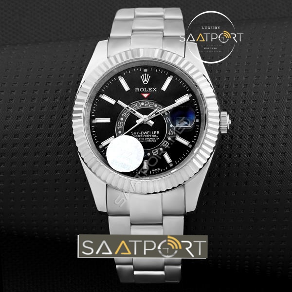 Rolex Sky Dweller 326934 Replika Saat Siyah Kadran