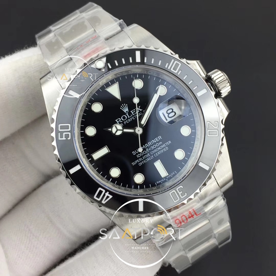 Rolex Submariner 116610 LN Black Ceramic Noob  904L SS Case and SUPER CLON 3135 V9