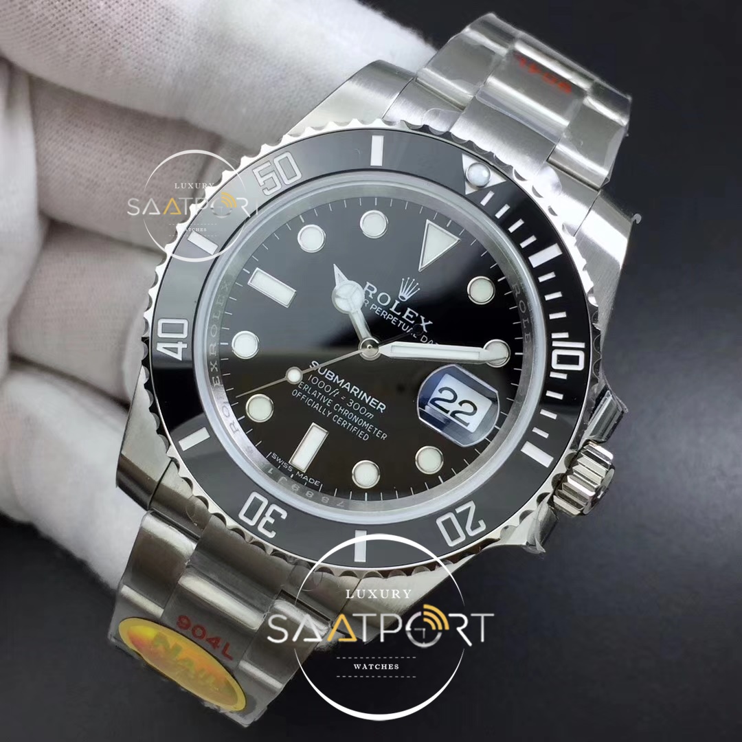 Rolex Submariner 116610 LN Black Ceramic NAIL Maker 904L 11 Best Edition on SS Bracelet SA3135