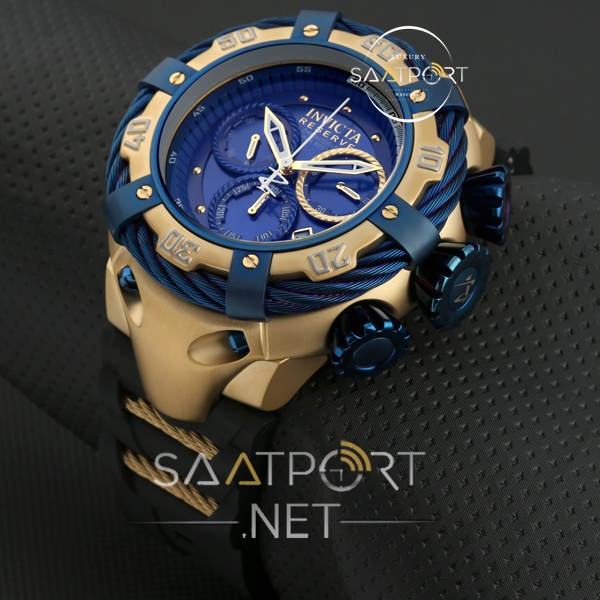 Reserve Bolt Chronograph Silikon kordon mavi