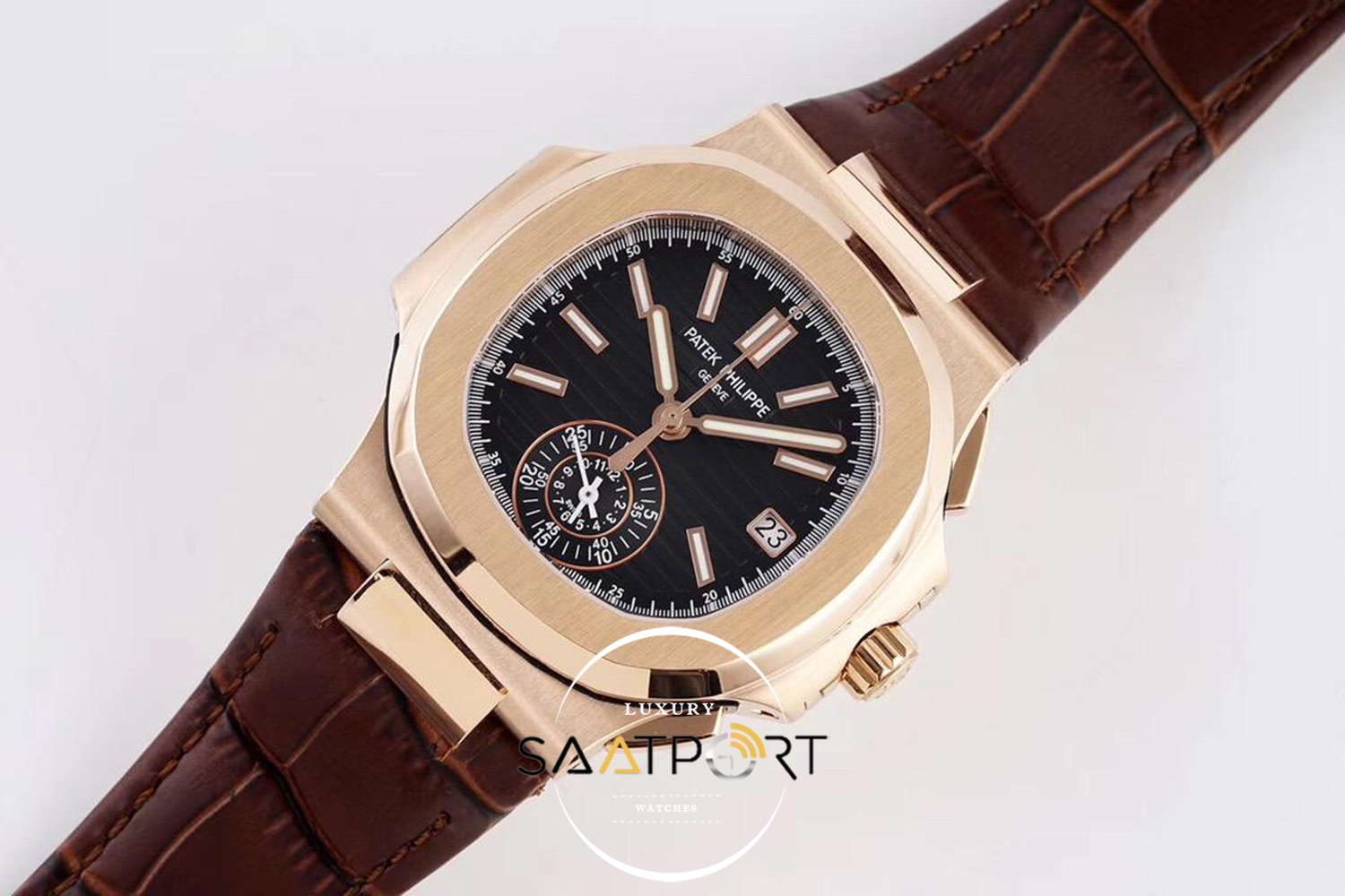 Patek Philippe Nautilus 5980R-001 Chronograph Date Rose Gold