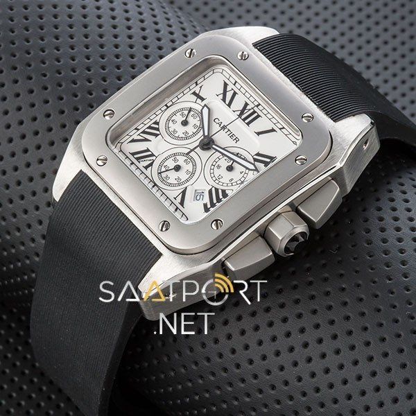 Cartier Santos Siyah Chronograph