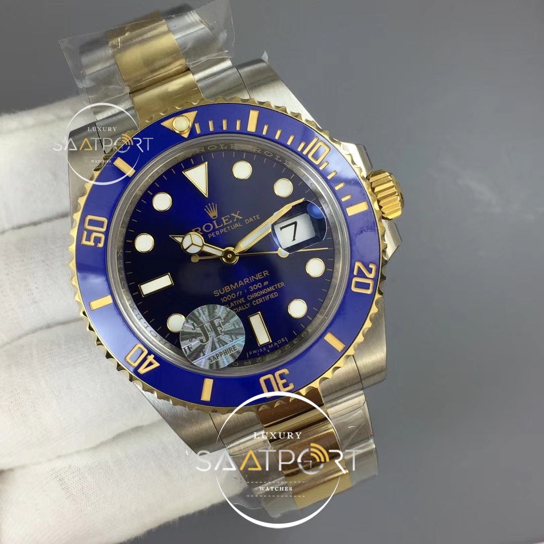 Rolex Submariner 116613 LB Best Edition Blue Dial on SSYG Bracelet A2824