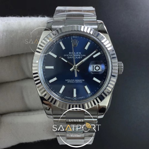 Rolex DateJust 41 126334 ARF 1-1 Best Edition 904L Steel Blue Dial on Oyster Bracelet 3235