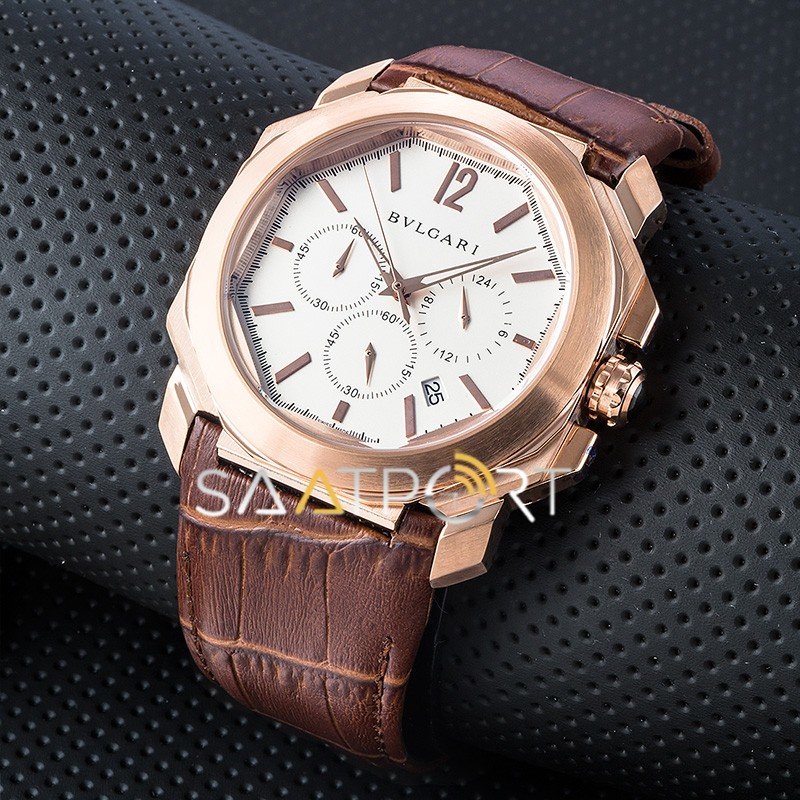 Bulgari Octo Kahverengi Chronograph