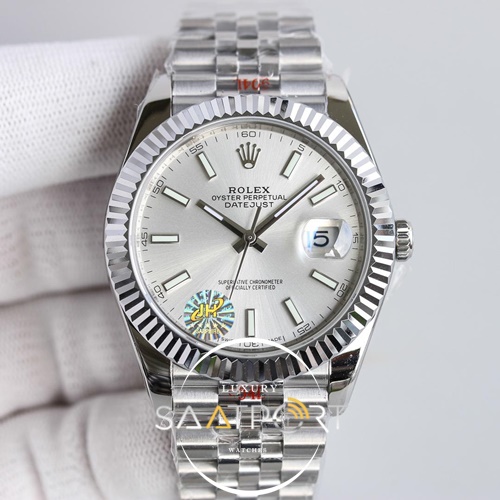 Rolex Eta saat Datejust Gri Kadran 3235 Eta Mekanizma JH Factory