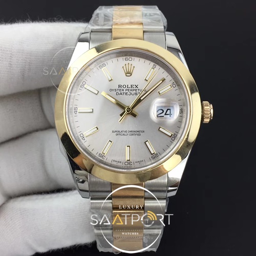 Rolex DateJust 126301 II 41mm GMF Best Edition YG Wrapped Silver Sticks Dial Super Clone 3235