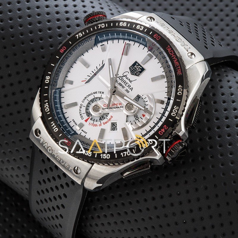 Tag Heuer Calibre 36 Silver Pvd Kasa Chronograph