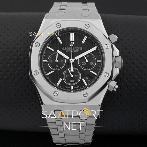 Audemars Piguet Pilli Kronometreli siyah Kadran Gümüş