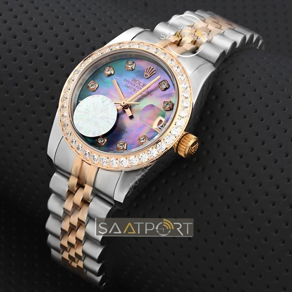 Rolex Lady Datejust Bayan Saati Taşlı bezel