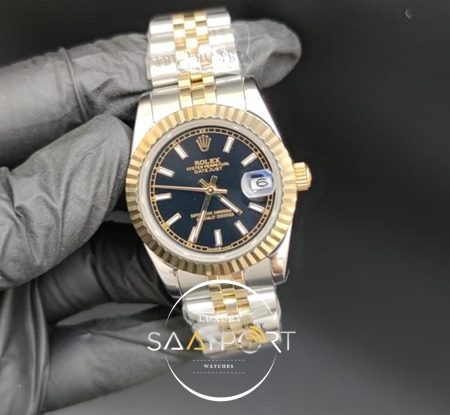 Rolex Datejust Siyah Kadran Jubile Kordon Otomatik Mekanizma