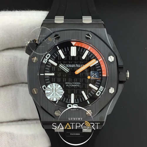 Royal Oak Offshore Diver 15707 Real Ceramic JF 11 Best Edition on Rubber Strap