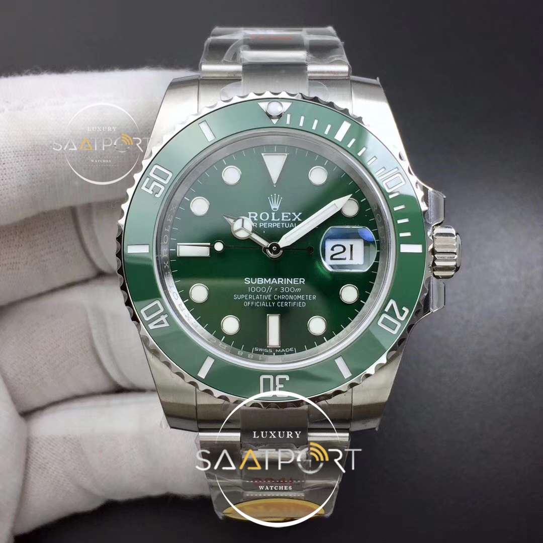 Rolex Submariner 116610 LV Green Ceramic NAIL Maker 904L 1-1 Best   SUPER CLON 3135