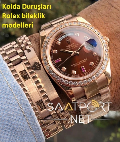 Rolex Rose Bileklik Görsel Siyah aksesuar Sınırlı Sayıda