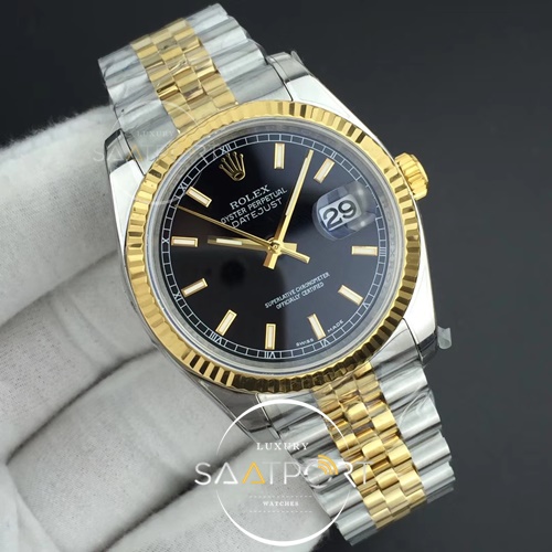 Rolex DateJust 36 mm 26233 ARF 1-1 Best Edition Black Dial Jubilee Bracelet SH3135