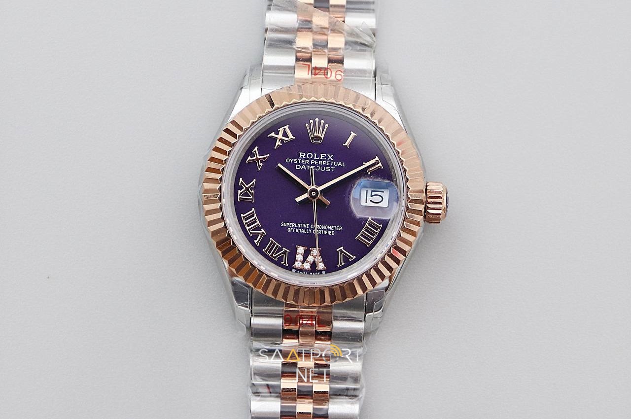 Rolex Datejust 28mm Two Tone Rose Eta