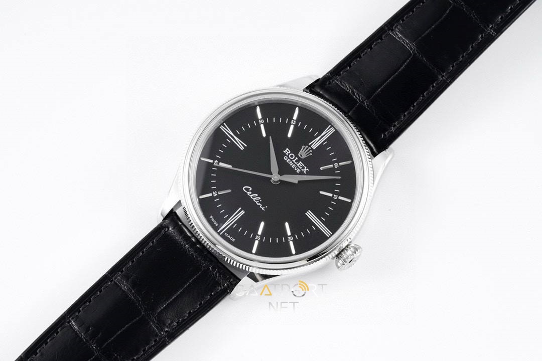 Rolex Cellini Time  39mm  Black 50509 Super Clone Eta Saat