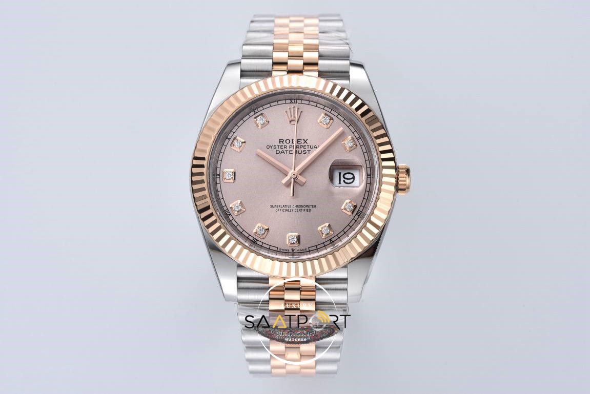 Rolex Datejust 41mm Pink 126331 Super Clon Eta