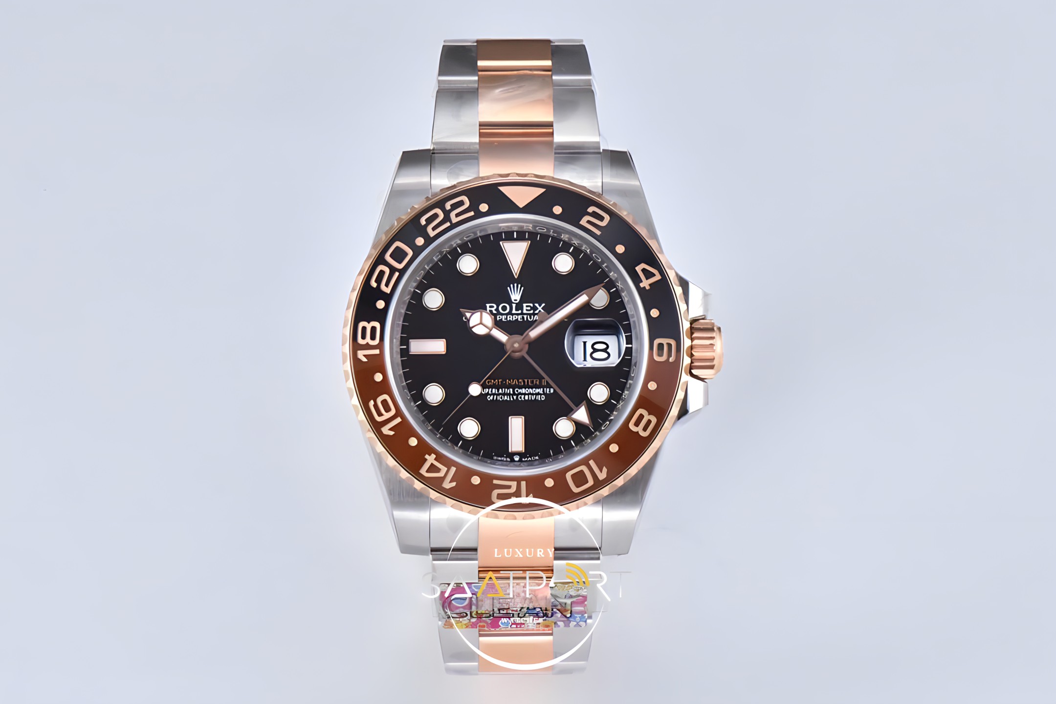 Rolex Gmt Master II 126711CHNR Root Beer Rose Gold 3285 Clean Factory