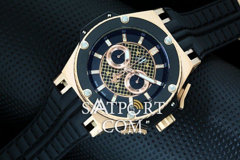 Hublot Ferrari Siyah Gold Slikon