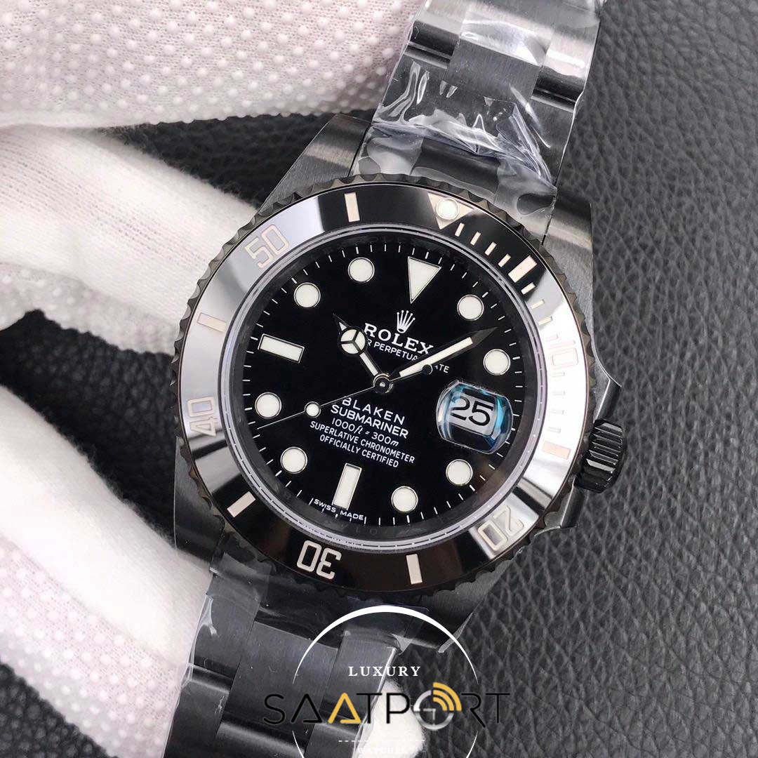 Rolex Submariner Blaken Pvd Kaplama Super Clone