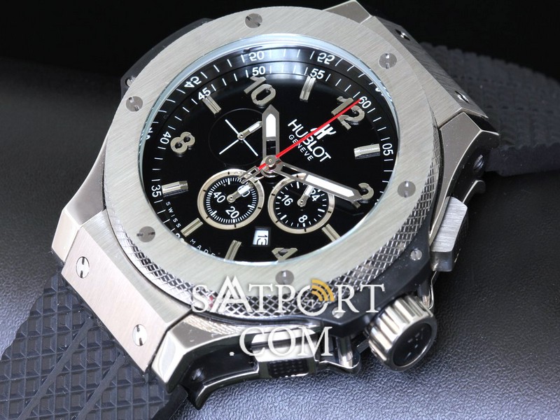 HubLot Big Bang Silver Chronograph