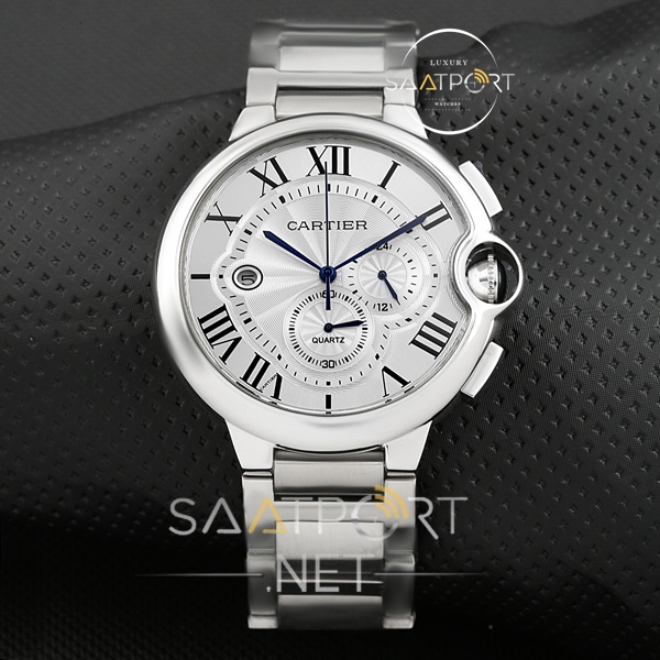 Cartier ballon bleu chronograph Çelik Kordon