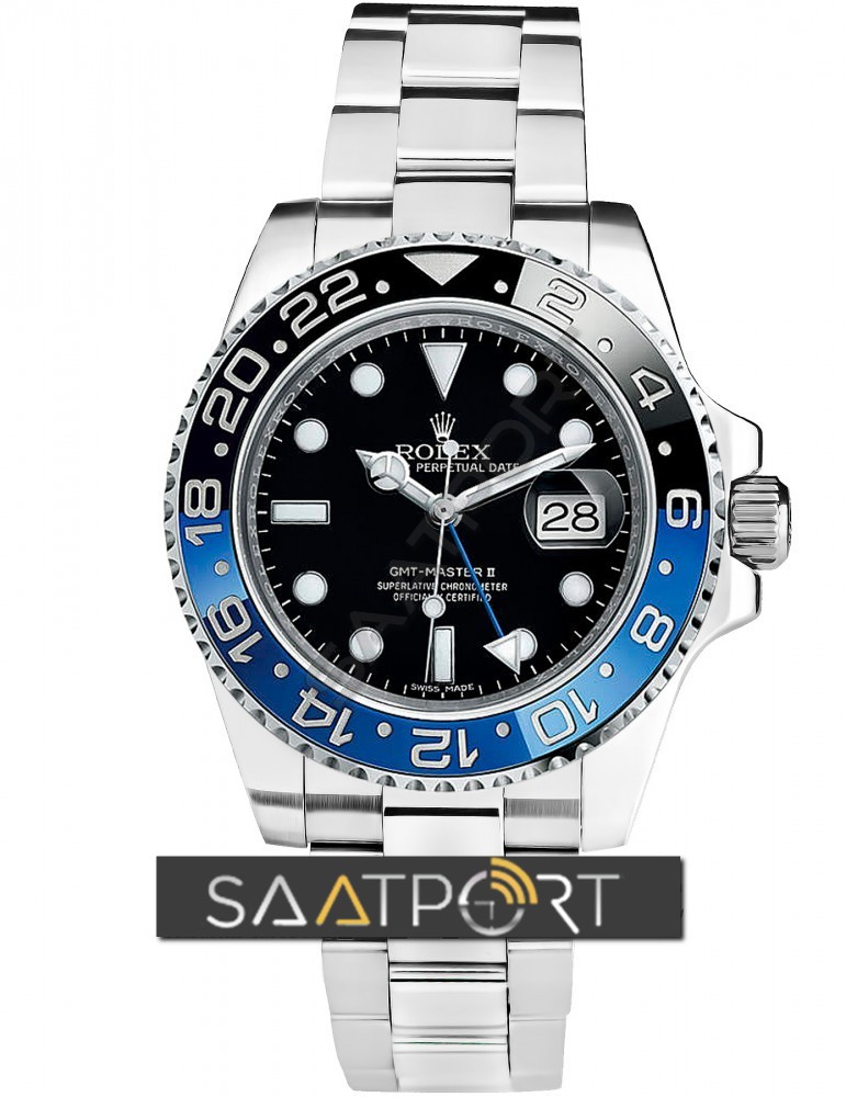 Rolex GMT Master II Blau Schwarz Batman 116710 Eta Mekanizma 3186