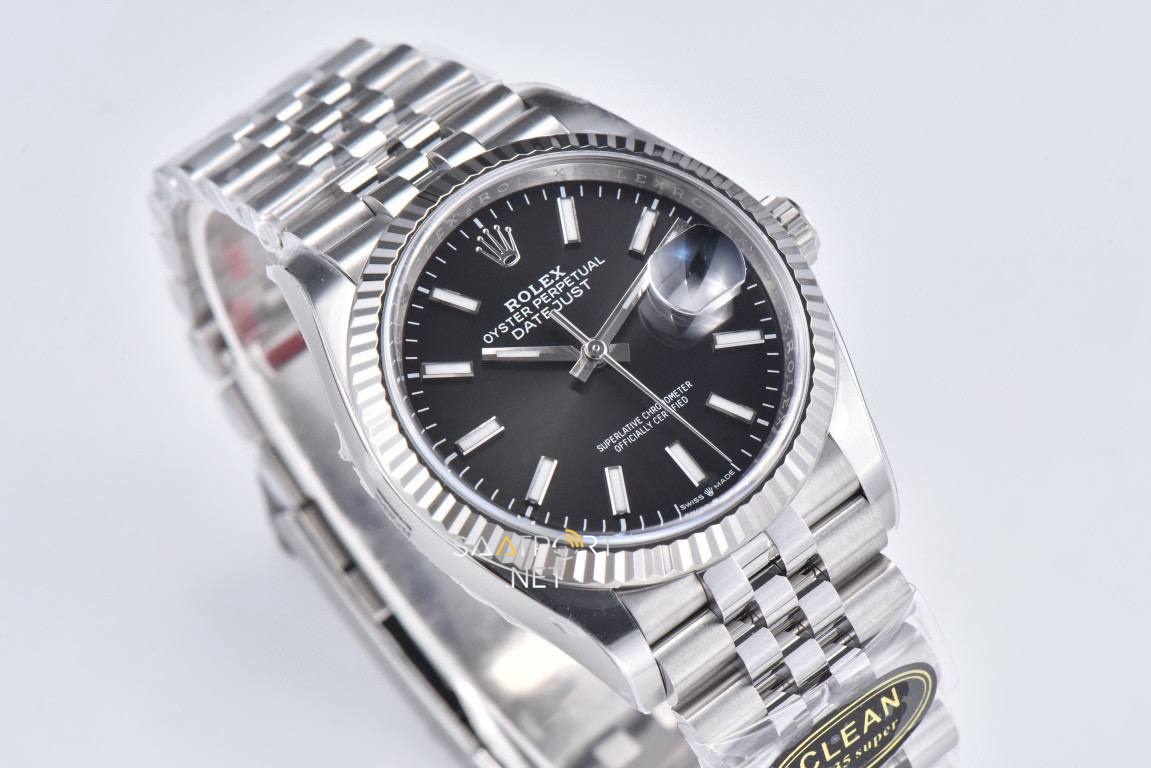 Rolex Datejust 36mm Black Jübile Super Clone Eta Saat