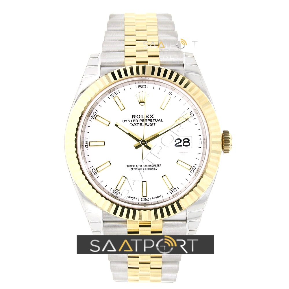 Rolex Datejust 41mm Watch White Dial Jubilee Bracelet 126333 ETA