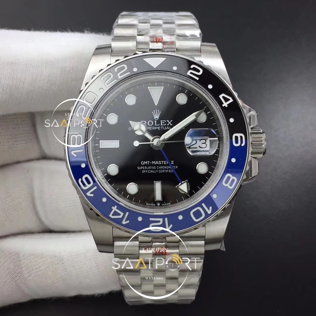 Rolex Batman GMT Master II 126710 Real Ceramic 904L Noob 3285 Super Clone