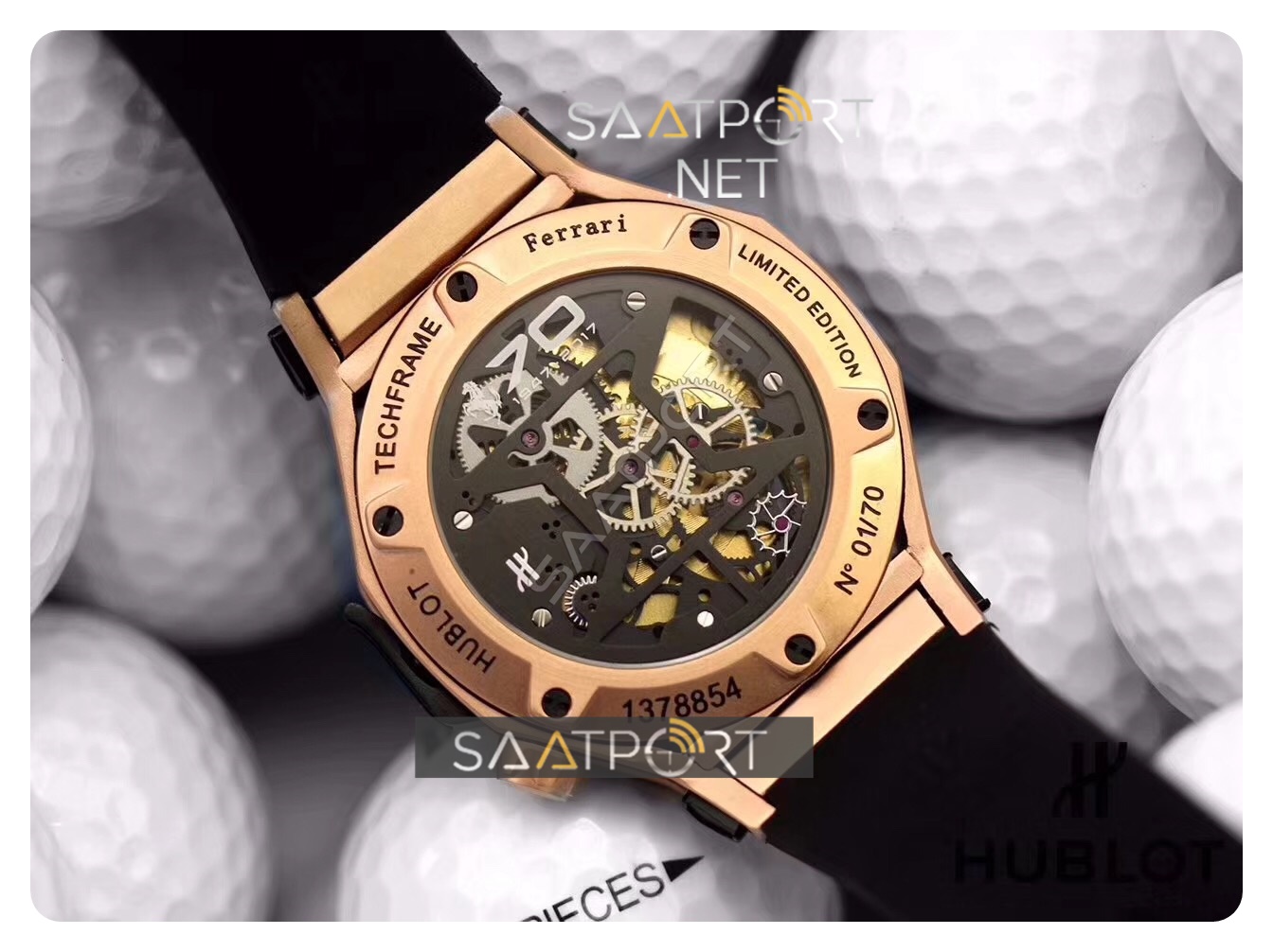 HUBLOT FERRARİ TOURBİLLON ROSE KASA