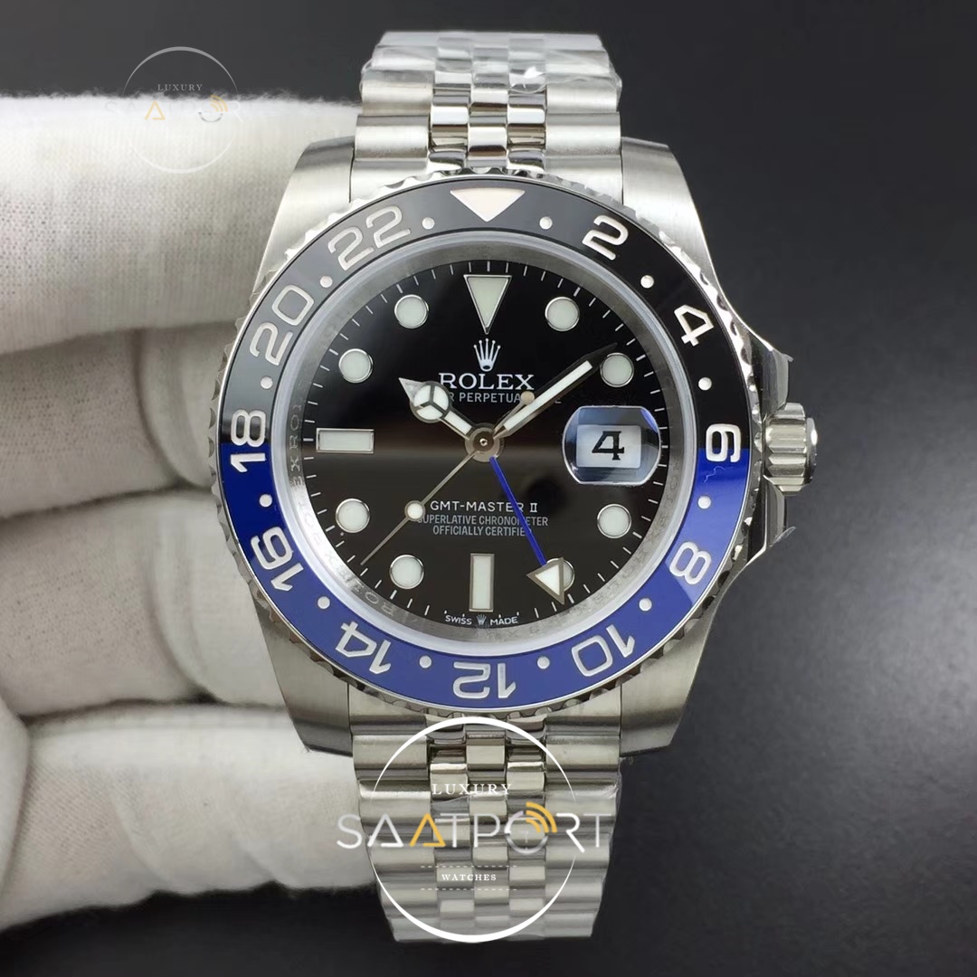 Rolex GMT Master II 126710 Real Ceramic 904L DJF Black Dial Super Clone ETA