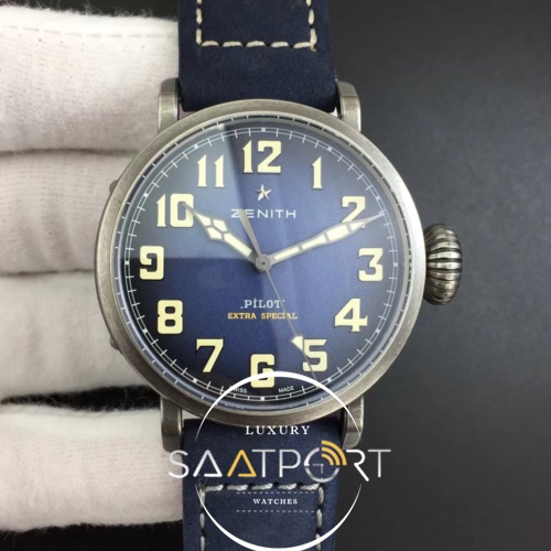 Zenith Pilot Type 20 Extra Special 40mm Aged Asso Strap Blue