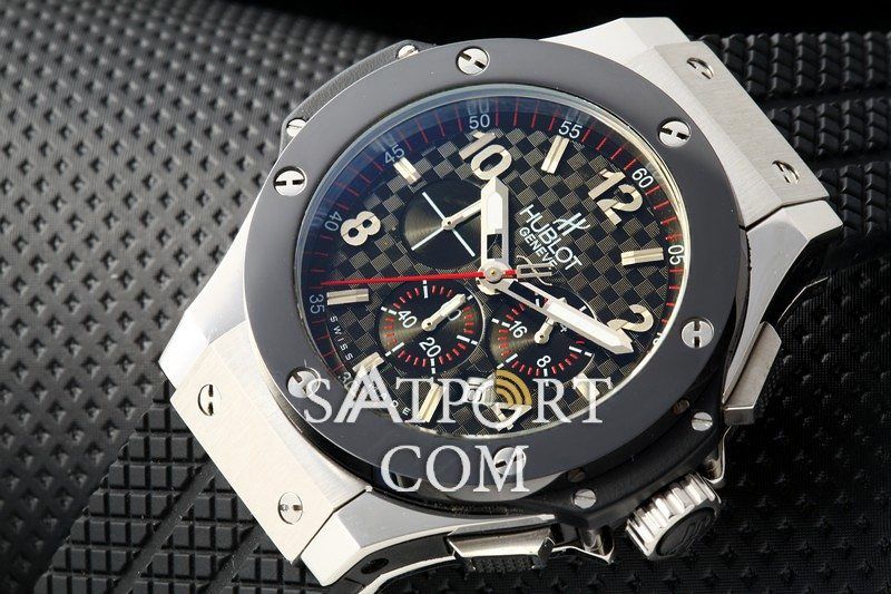 HubLot Big Bang Siyah Silver Seramik Bezel