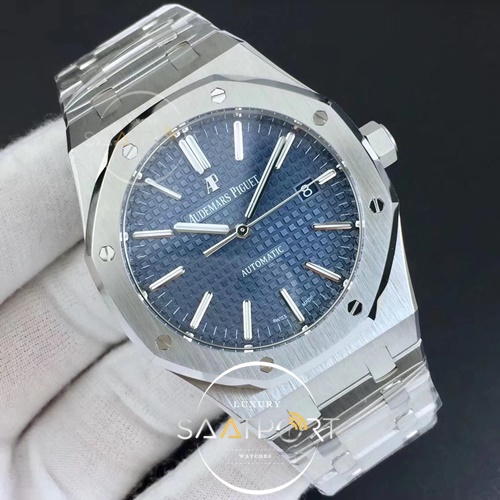 Royal Oak 41mm 15400  JF 1-1 Best Edition Blue Textured Dial  SWİSS 3120 V5