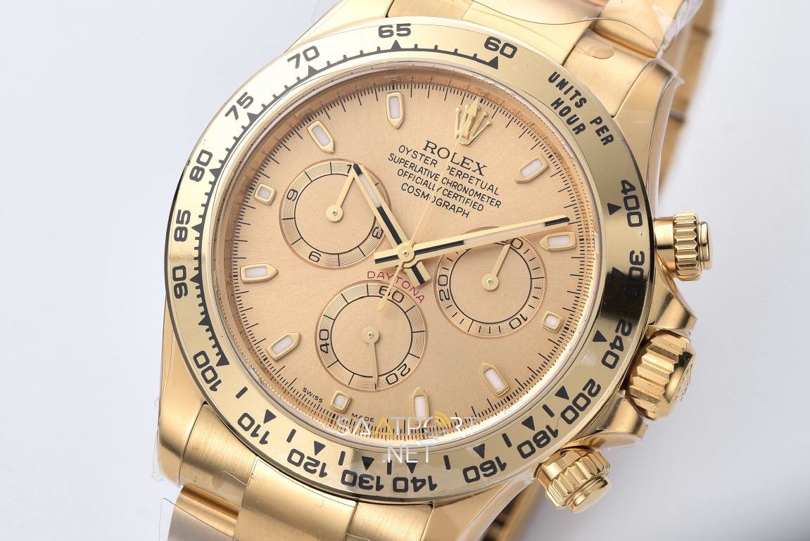 Rolex Daytona Full Gold Kadran 116518LN Super Clone Eta Clean