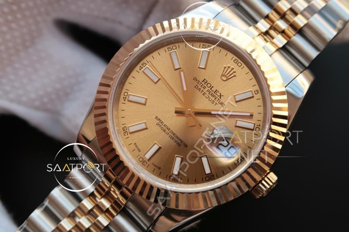 Replika Rolex Bayan Saati Datejust 36mm Sarı Kadran