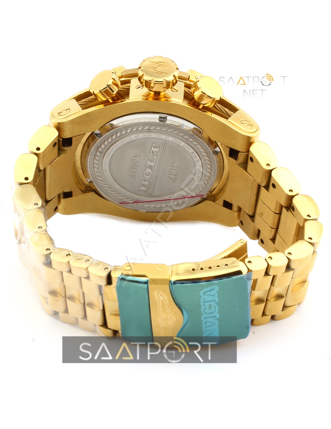 İnvicta Zeus Bolt 52 mm Gold Halatlı Model