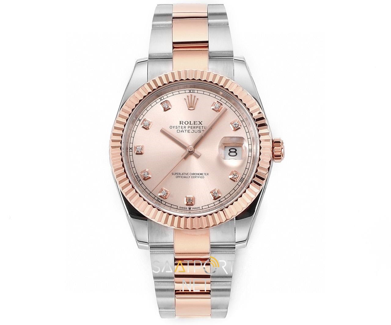 Rolex Datejust 41 Steel and Everose Datejust Clone Eta 126331