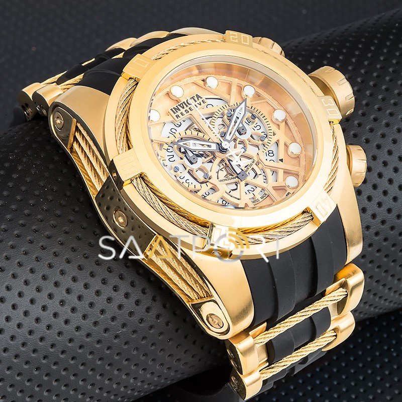 İnvicta Bolt Zeus Siyah Chronograph Gold