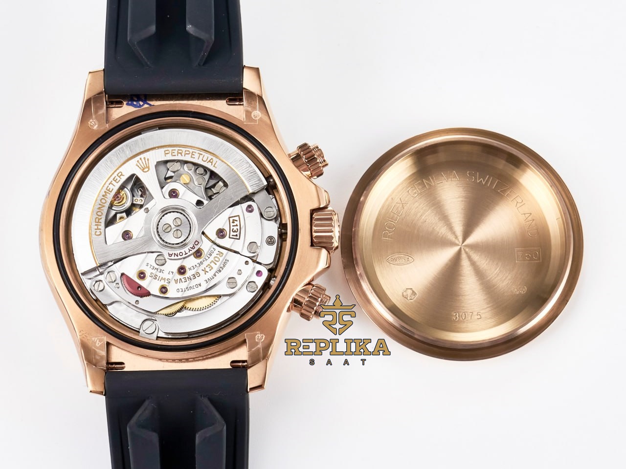 Rolex Daytona 126515LN Baget Black Dial Rose QF Factory 40mm Oysterflex 4131 Super Clone ETA