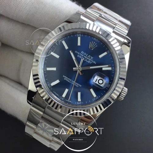 Rolex DateJust 41 126334 ARF 1-1 Best Edition 904L Steel Blue Dial on Oyster Bracelet 3235